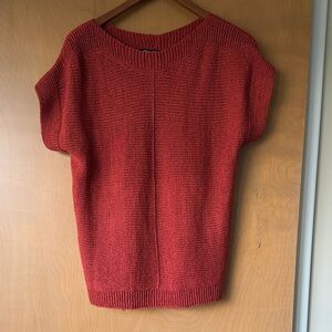 Cable & Gauge Women's Rich Red Crew Neck Sweater